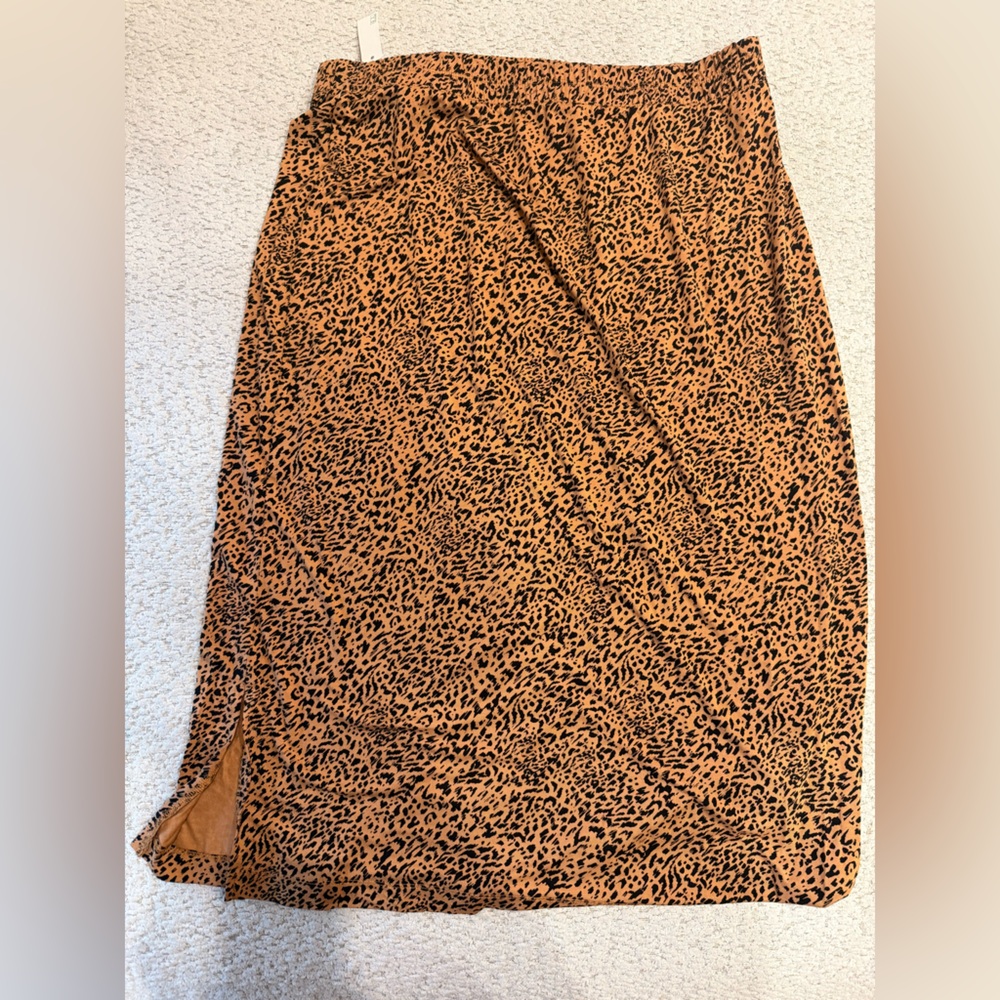 Essentials Animal Print Skirt